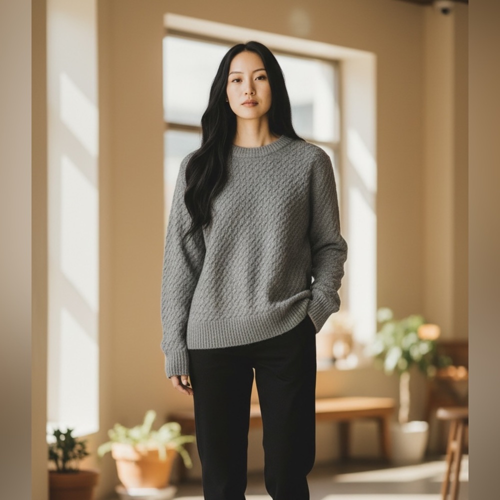 A New Day Women’s Gray Long Sleeve Sweater Size X-Small
